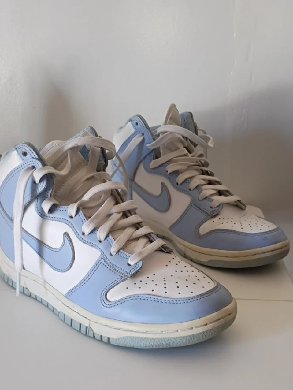 Nike High-Top Sneakers in White Light Blue Nike Dunk High 'Aluminum' sneaker 6.5